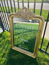 Load image into Gallery viewer, Gold Mirror Event Sign (Rental) *Brampton PICKUP Only