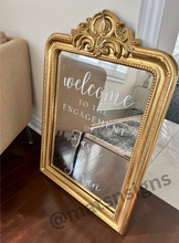 Load image into Gallery viewer, Gold Mirror Event Sign (Rental) *Brampton PICKUP Only