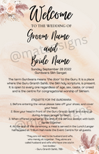 Load image into Gallery viewer, Event Program Cards *ANY STYLE* (Digital/Physical Cards) - Mats and Signs For You