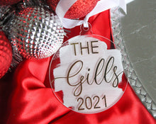 Load image into Gallery viewer, Family Name Ornament - Mats and Signs For You