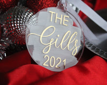 Load image into Gallery viewer, Family Name Ornament - Mats and Signs For You