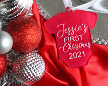 Load image into Gallery viewer, Baby Onesie Ornament - Mats and Signs For You