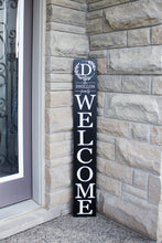 Load image into Gallery viewer, Fancy Design Welcome with Last Name Wood Sign (Customizable) - Mats and Signs For You