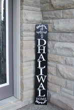 Load image into Gallery viewer, Jee Aayan Nu with Last Name Welcome Wood Sign (Customizable) - Mats and Signs For You