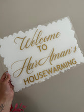 Load image into Gallery viewer, Custom Acrylic Sign (Wedding/Event/Birthday Sign) - Mats and Signs For You