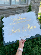 Load image into Gallery viewer, Custom Acrylic Sign (Wedding/Event/Birthday Sign) - Mats and Signs For You