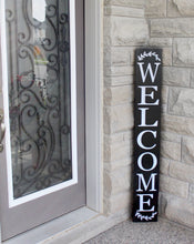 Load image into Gallery viewer, Welcome with Wreath Design Wood Sign - Mats and Signs For You