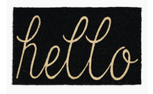 Load image into Gallery viewer, Hello in Black Doormat 18"x30" - Mats and Signs For You
