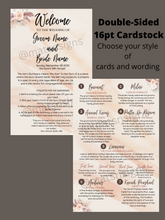 Load image into Gallery viewer, Event Program Cards *ANY STYLE* (Digital/Physical Cards) - Mats and Signs For You