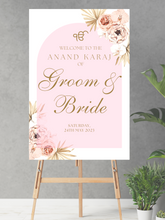 Load image into Gallery viewer, *ANY WORDING* Event Sign Sangeet Baby Bridal Boho Wedding Sign (Digital/Foam Board) - Mats and Signs For You