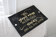 Load image into Gallery viewer, Name Plate Acrylic Sign (Customizable) /Niwas Bless This Satnam Waheguru - Mats and Signs For You