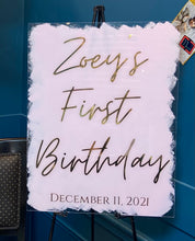 Load image into Gallery viewer, Custom Acrylic Sign (Wedding/Event/Birthday Sign) - Mats and Signs For You
