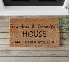 Load image into Gallery viewer, Grandma & Grandpa's House Doormat - Mats and Signs For You