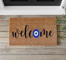 Load image into Gallery viewer, Welcome (Evil Eye) - Mats and Signs For You