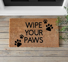 Load image into Gallery viewer, Wipe Your Paws Doormat - Mats and Signs For You