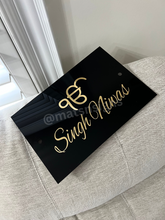 Load image into Gallery viewer, House/Business Name Plate Acrylic Sign (Customizable)