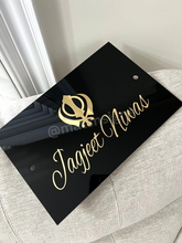 Load image into Gallery viewer, House/Business Name Plate Acrylic Sign (Customizable)