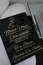 Load image into Gallery viewer, Nanak Naam Chardikala Acrylic Sign / Guru Nanak Dev Ji
