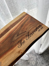 Load image into Gallery viewer, Custom Engraved Wood Cutting/Charcuterie Board
