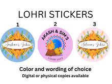 Load image into Gallery viewer, Lohri Circle Stickers (Digital/Sheet) - Mats and Signs For You
