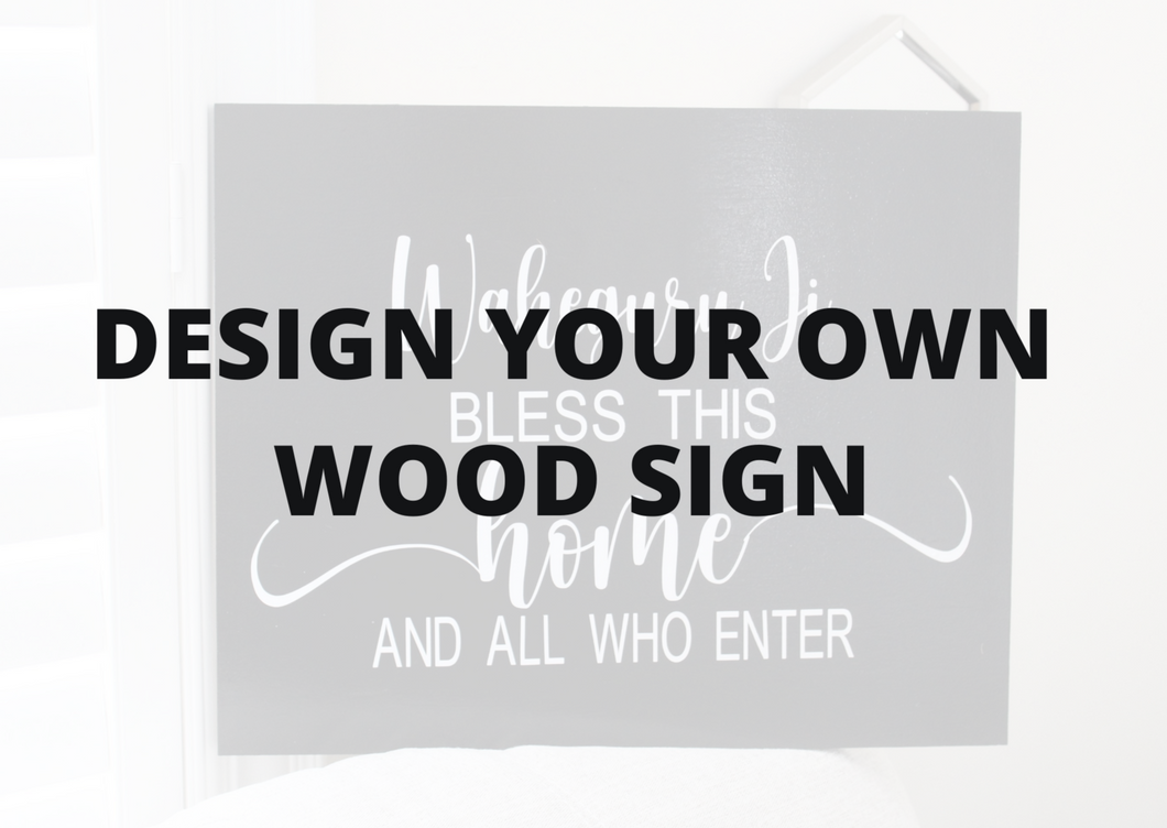 DESIGN YOUR OWN Hanging Wood Sign (Any Customization) - Mats and Signs For You