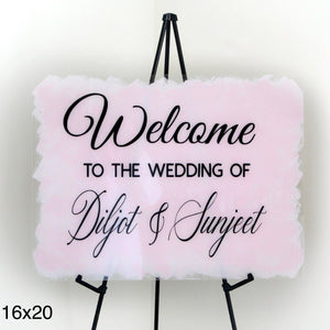 Custom Acrylic Sign (Wedding/Event/Birthday Sign) - Mats and Signs For You