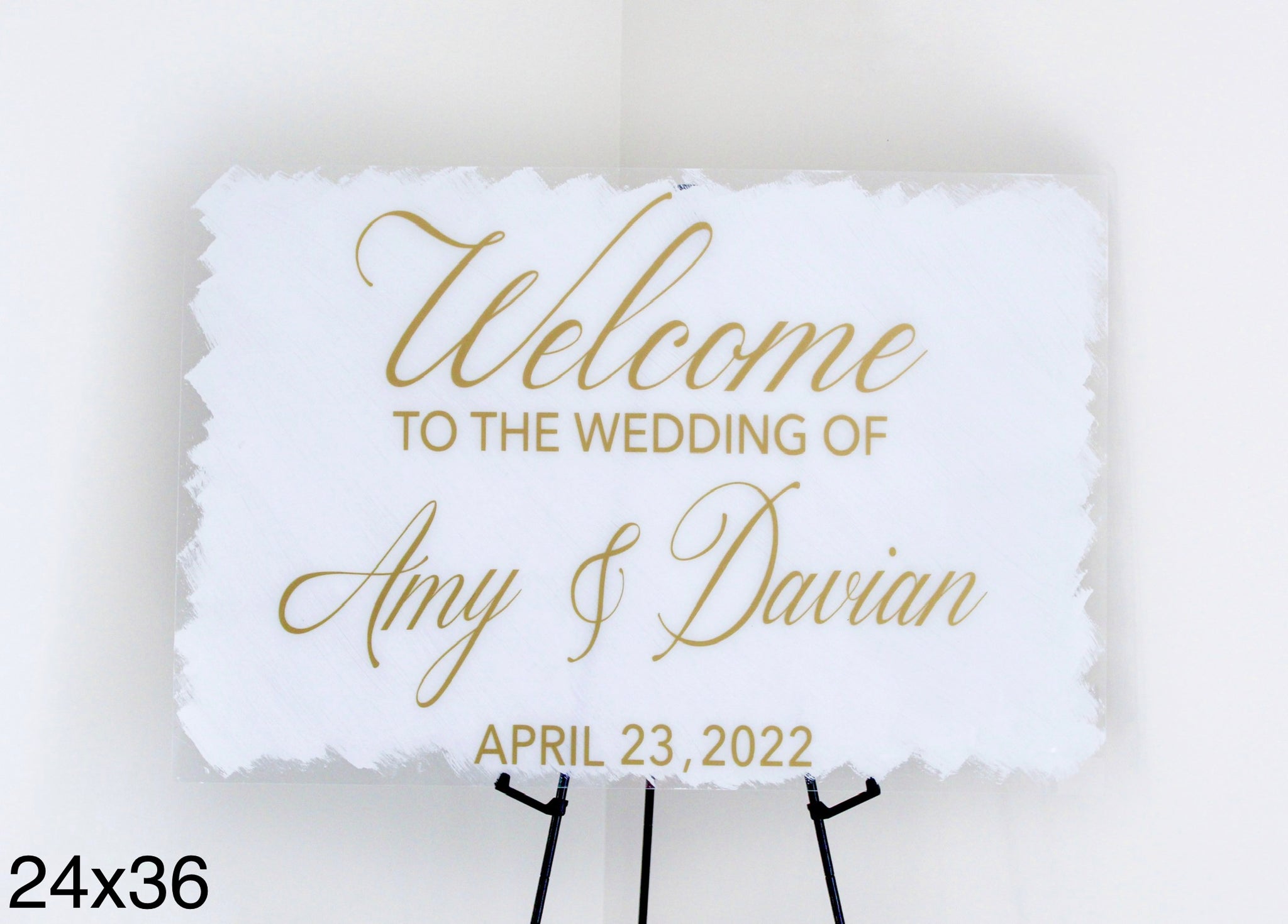 Acrylic Sign For Wedding