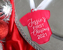 Load image into Gallery viewer, Baby Onesie Ornament - Mats and Signs For You
