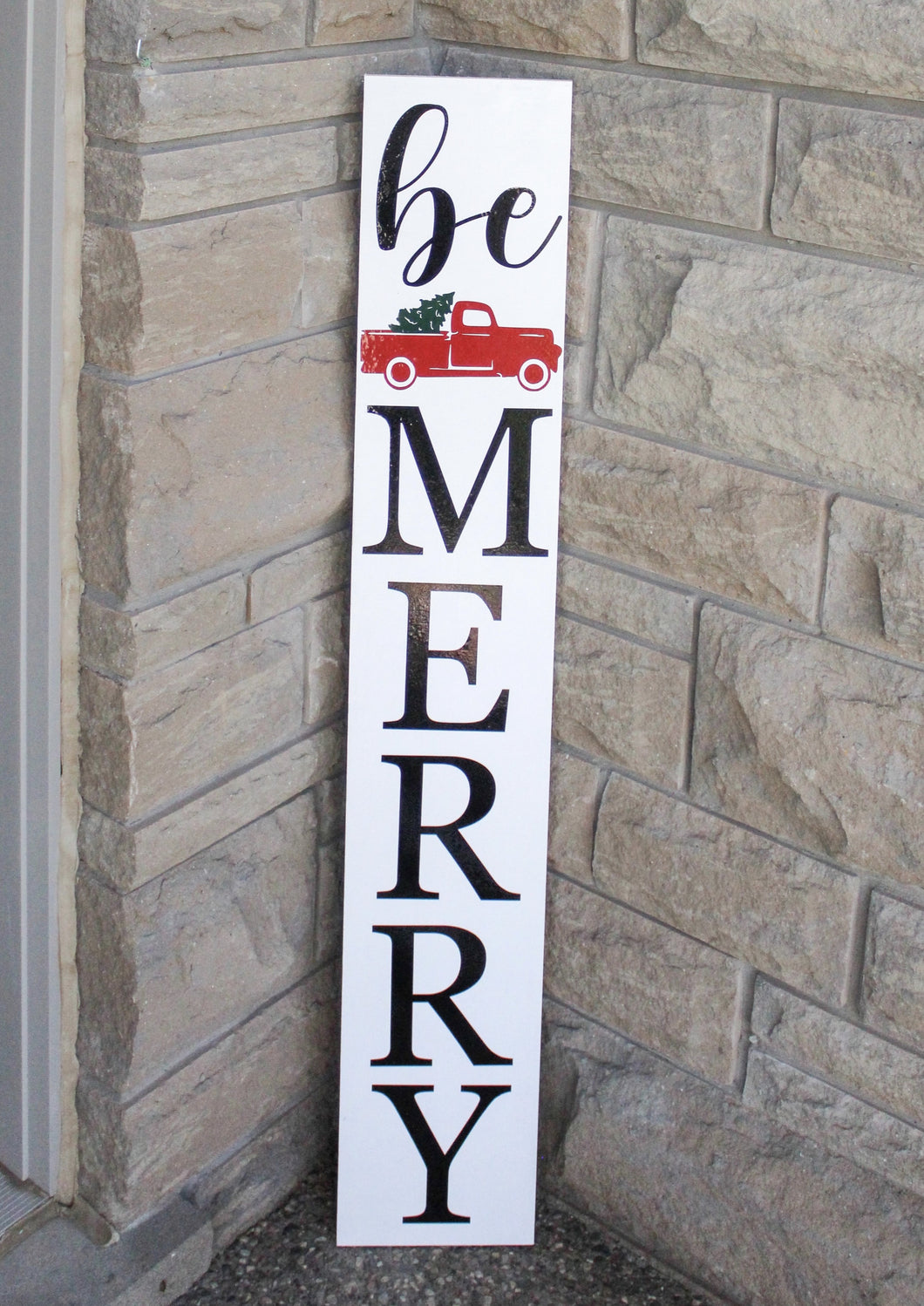 be Merry Wood Sign (Christmas/Holiday) - Mats and Signs For You