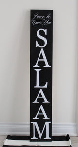 Salaam Peace Be Upon You Wood Sign (Arabic) - Mats and Signs For You