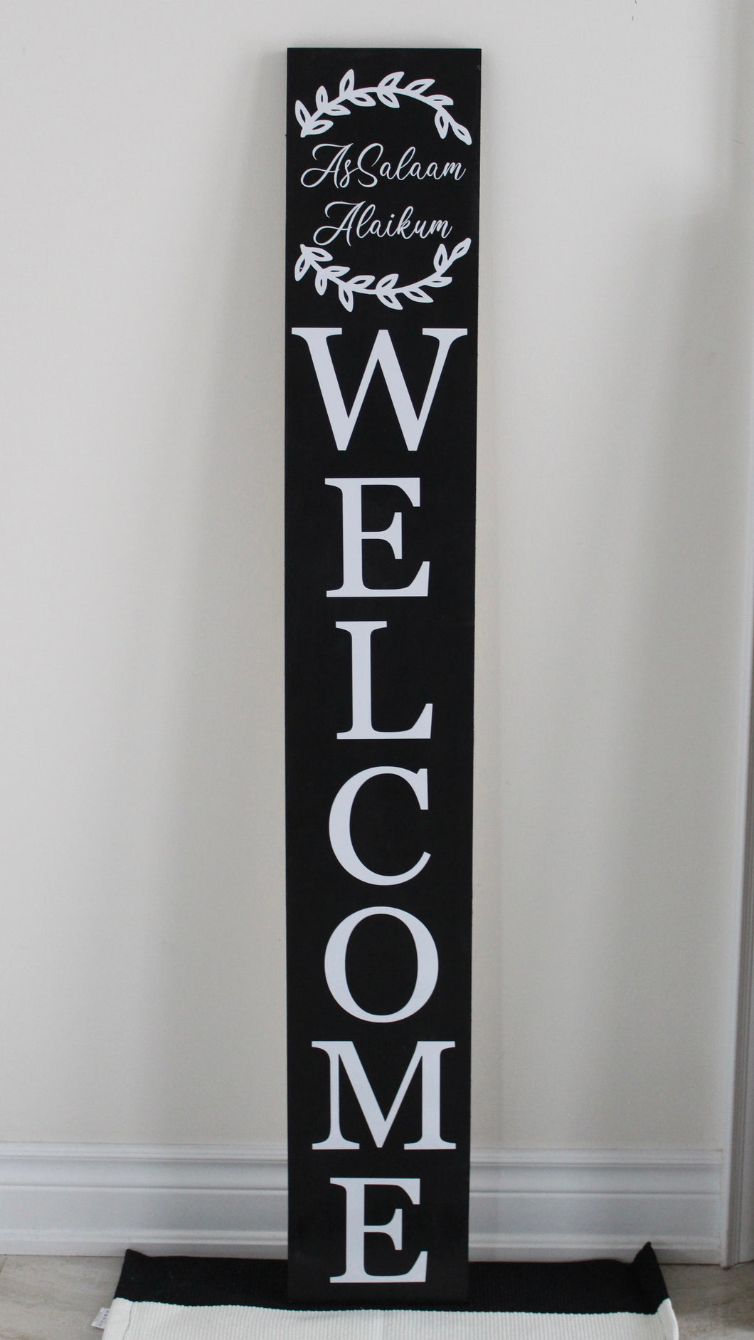 AsSalaam Alaikum Welcome Wood Sign (Arabic) - Mats and Signs For You