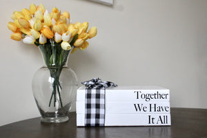 Personalized Wooden Book Stack/ Farmhouse Decor - Mats and Signs For You