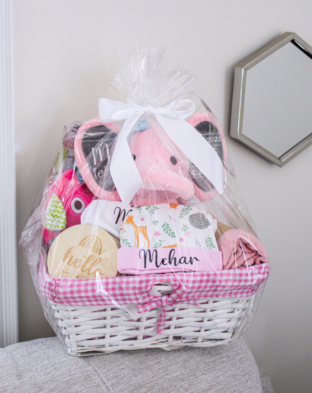 Baby Basket (Girls or Boys Options) - Mats and Signs For You