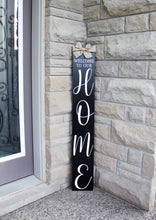 Load image into Gallery viewer, Cursive Welcome To Our Home Wood Sign - Mats and Signs For You
