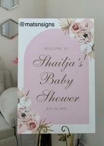 *ANY WORDING* Event Sign Sangeet Baby Bridal Boho Wedding Sign (Digital/Foam Board) - Mats and Signs For You