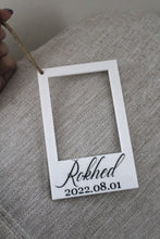 Load image into Gallery viewer, Hanging Polaroid Ornament *Any wording* - Mats and Signs For You
