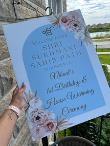 *ANY WORDING* Event Sign Sangeet Baby Bridal Boho Wedding Sign (Digital/Foam Board) - Mats and Signs For You