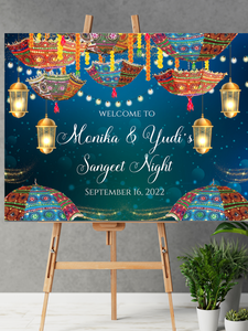 *ANY WORDING* Mehndi Wedding Jago Maiyan Sangeet Sign (Digital/Foam Board) Jaggo - Mats and Signs For You