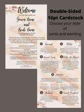 Load image into Gallery viewer, Event Program Cards *ANY STYLE* (Digital/Physical Cards) - Mats and Signs For You
