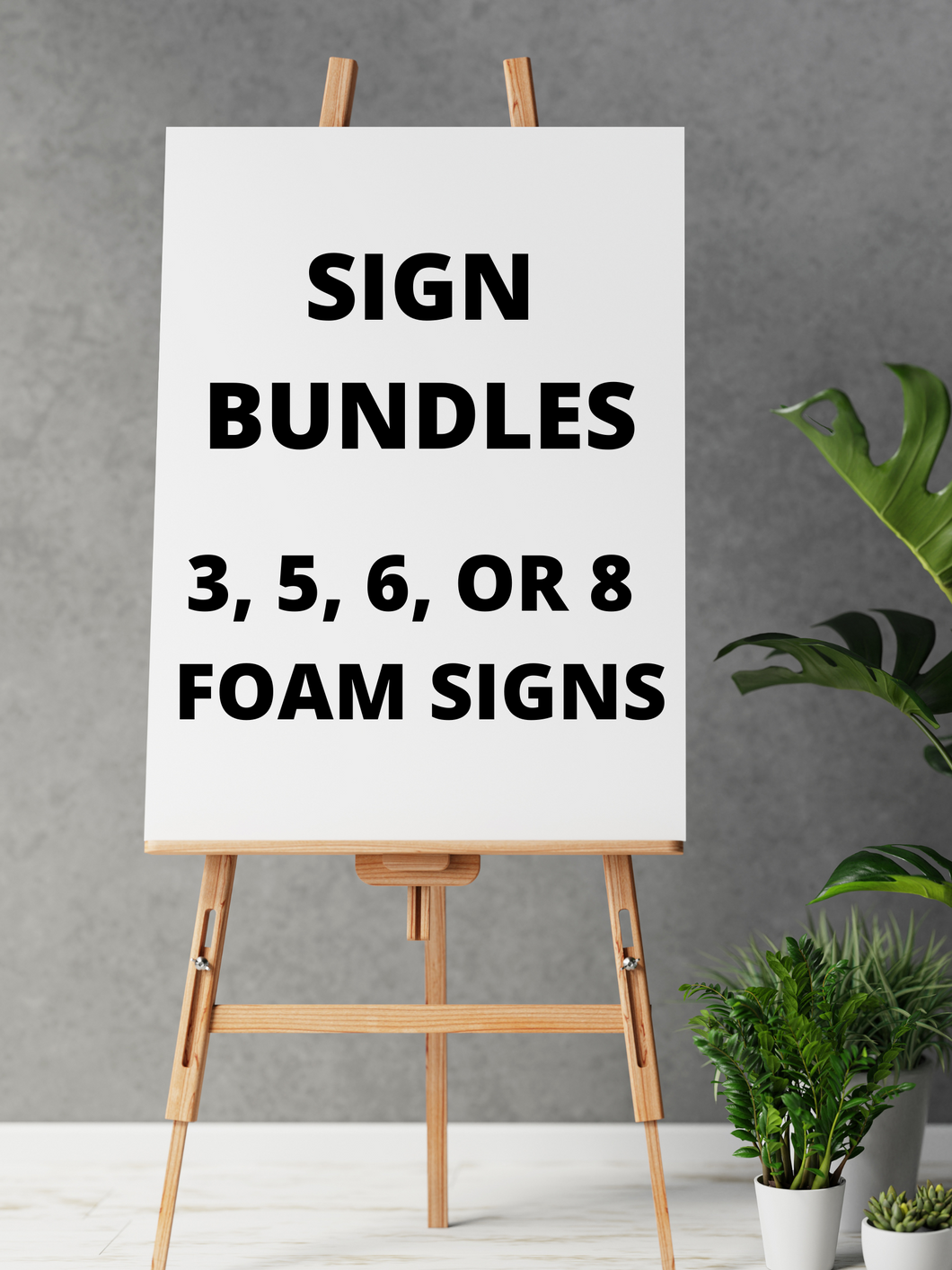 WEDDING/EVENT SIGN BUNDLES (Foam Signs Only) - Mats and Signs For You