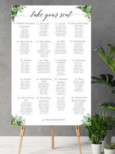 *ANY STYLE* Seating Chart (Digital/Foam Board) - Mats and Signs For You