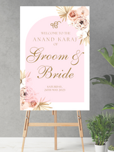 Load image into Gallery viewer, *ANY WORDING* Event Sign Sangeet Baby Bridal Boho Wedding Sign (Digital/Foam Board) - Mats and Signs For You
