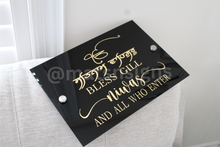 Load image into Gallery viewer, Name Plate Acrylic Sign (Customizable) /Niwas Bless This Satnam Waheguru - Mats and Signs For You
