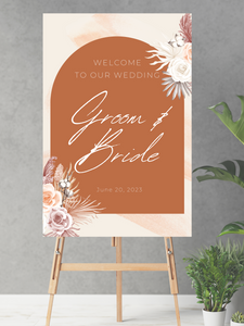*ANY WORDING* Boho Wedding Sign (Digital/Foam Board) - Mats and Signs For You
