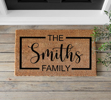 Load image into Gallery viewer, Square Family Doormat - Mats and Signs For You
