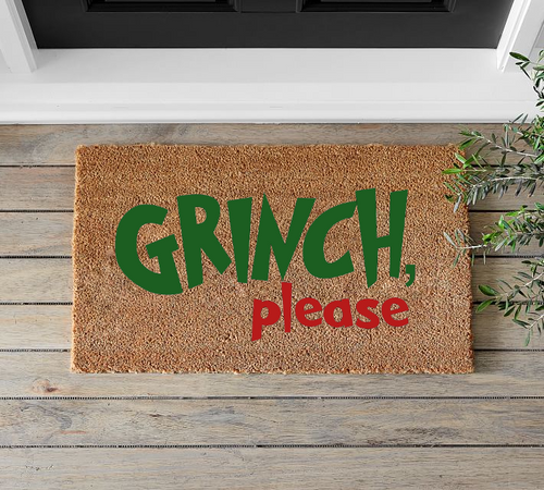 Grinch Please Doormat - Mats and Signs For You