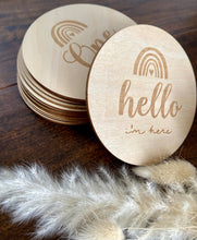Load image into Gallery viewer, Wood Baby Milestone Discs (set of 14) - Mats and Signs For You
