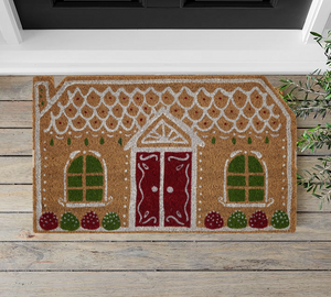 Gingerbread Holiday/Christmas Doormat 18"x30" - Mats and Signs For You