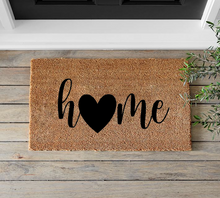 Load image into Gallery viewer, home (heart) Doormat - Mats and Signs For You
