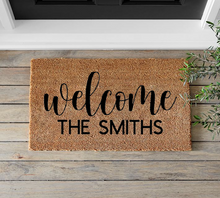 Load image into Gallery viewer, Welcome Family Doormat - Mats and Signs For You
